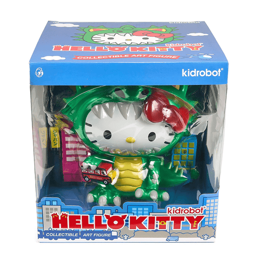 Sanrio Hello Kitty Kaiju Cosplay 8" Art Figure - Metallic Green