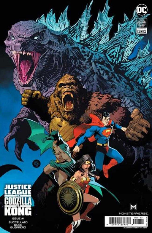 Justice League vs Godzilla vs Kong #1 Of 7 Cover H 1 in 25 Dan Mora Card Stock Variant