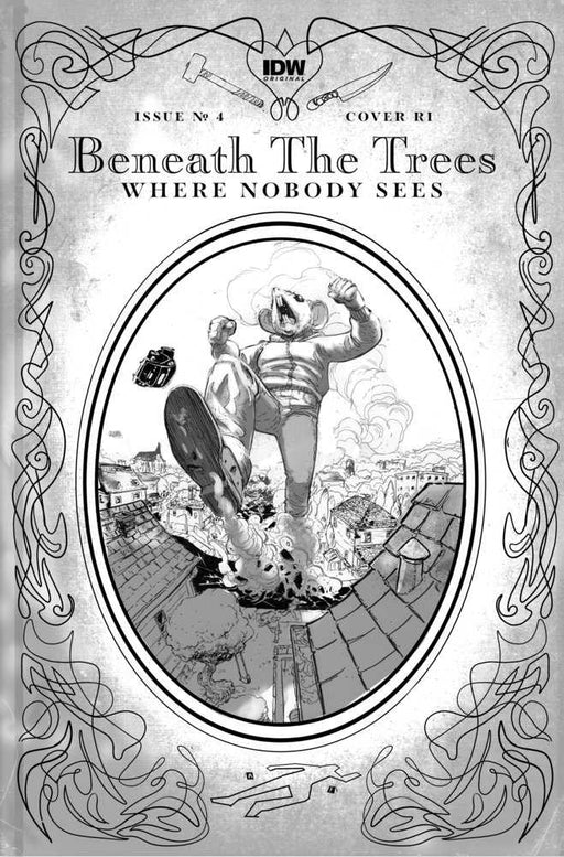 Beneath The Trees Where Nobody Sees #4 Variant Ri (25) (Rossmo Storybook Variant  Black & White) IDW Publishing