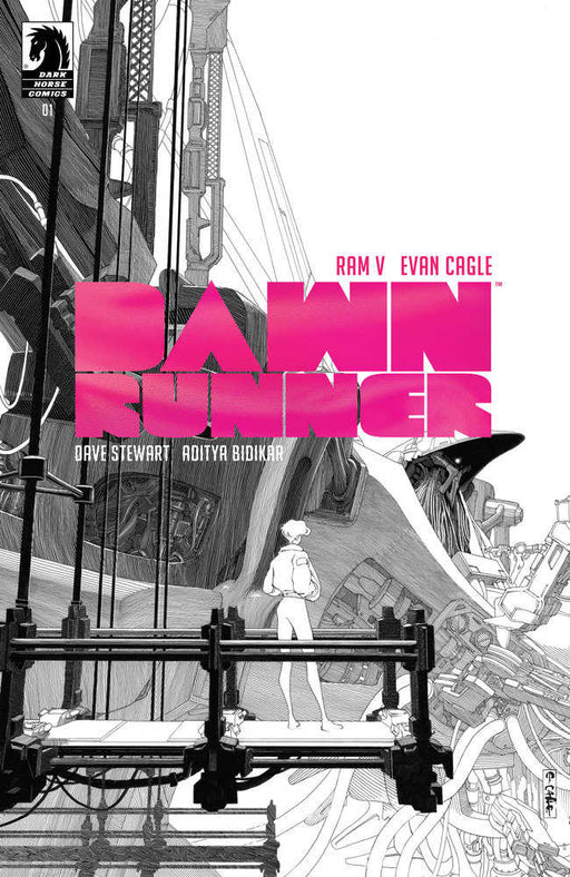 Dawnrunner #1 (Cover D) (1 in 25) (Foil) (Black & White) (Evan Cagle) Dark Horse