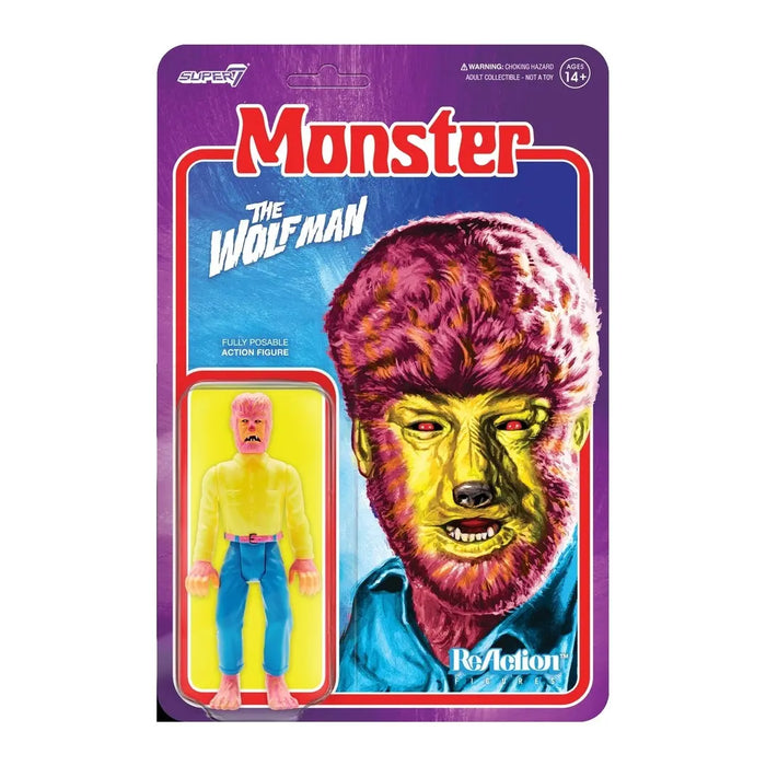 Univ Monsters W5 Wolfman Costume Colors Reaction Fig